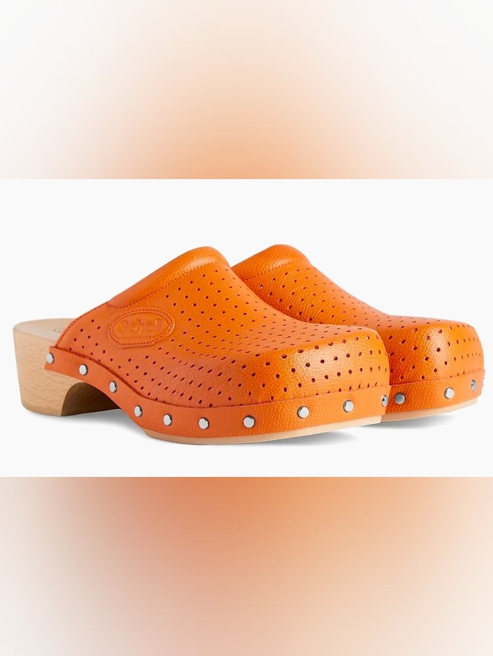Balencia × Scholl 40mm Mules.